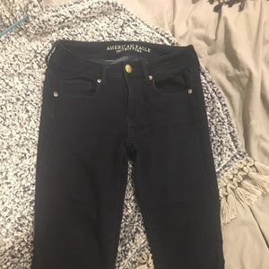 Dark blue stretchy jeans